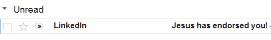 Jesus has endorsed you My email from Jesus